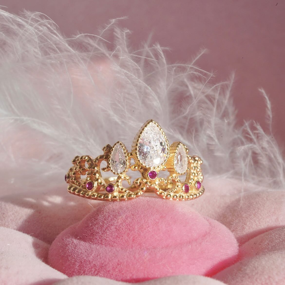 Anillo Princesa AJUSTABLE 😱🔥 EN CAJA DE REGALO PREMIUM😱🔥c2