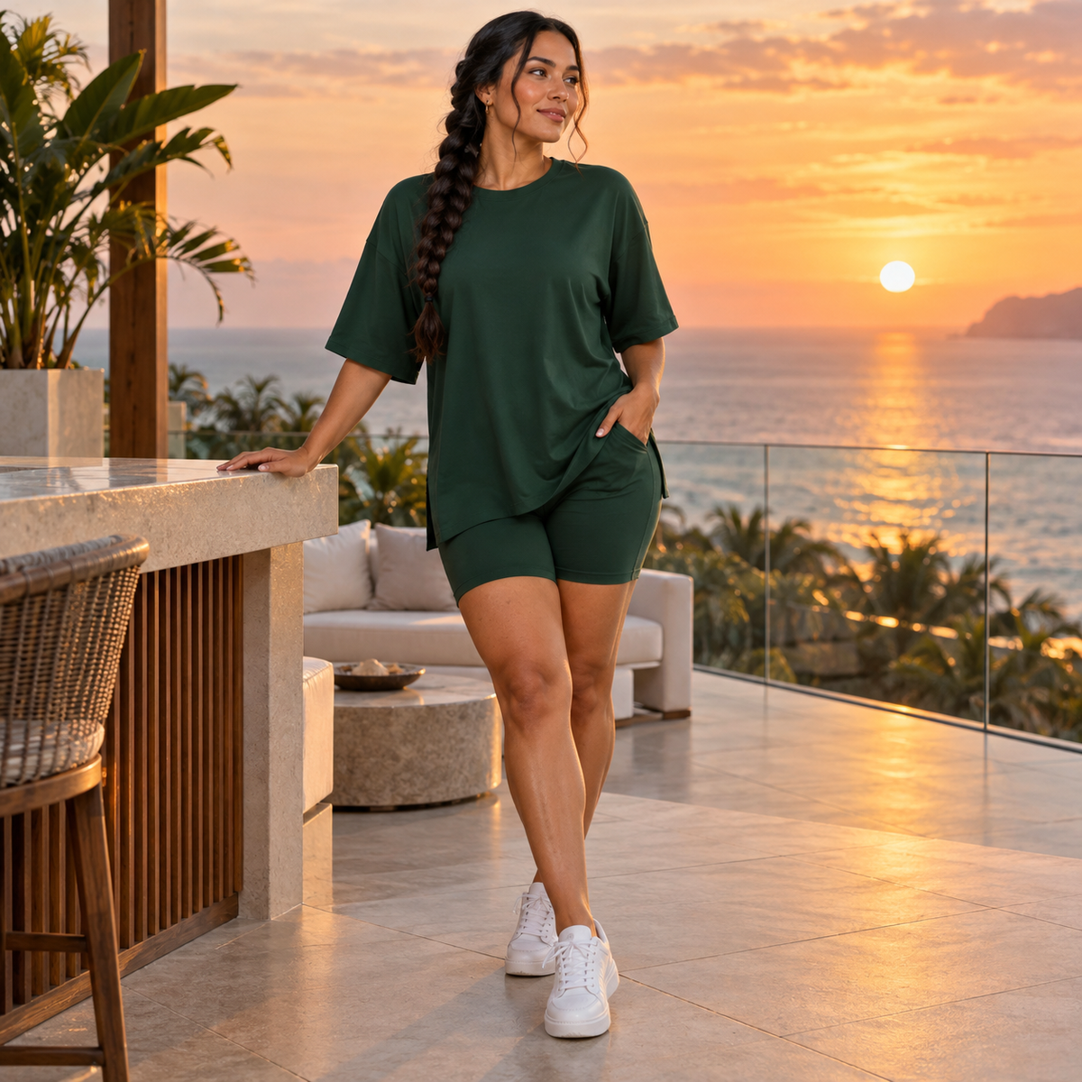 Conjunto blusa larguita + short comodo v2_ofertax4