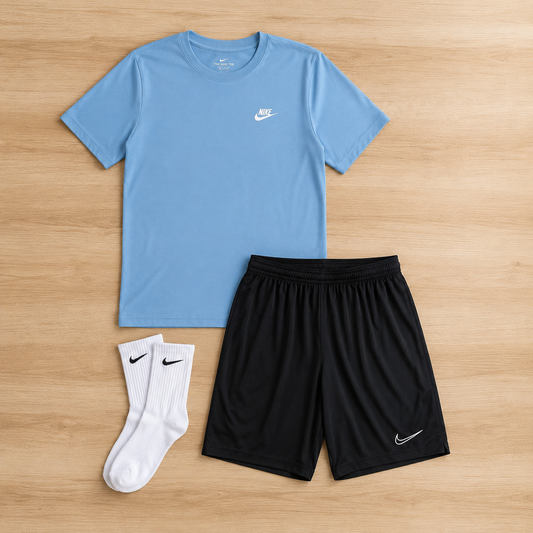 combo NIKE perfecto: 2 camiseta, 2 pantaloneta, 12 medias. PAGA 1 Y LLEVA 2