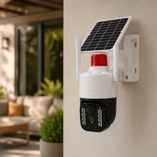 Camara De Seguridad con panel Solar y Wifi Exterior