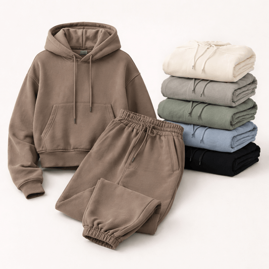 conjunto jogger + hoddie mujer