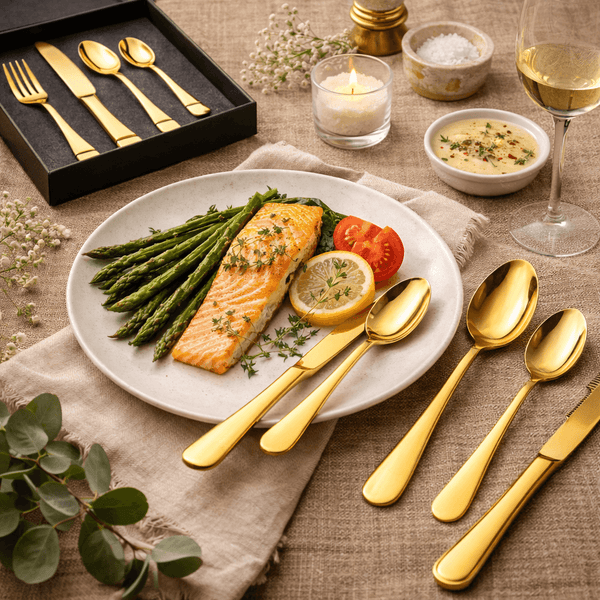Set Cubiertos Brillo Moderno