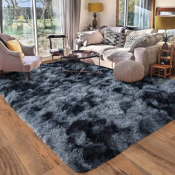 Alfombra Peluda Gris Confort